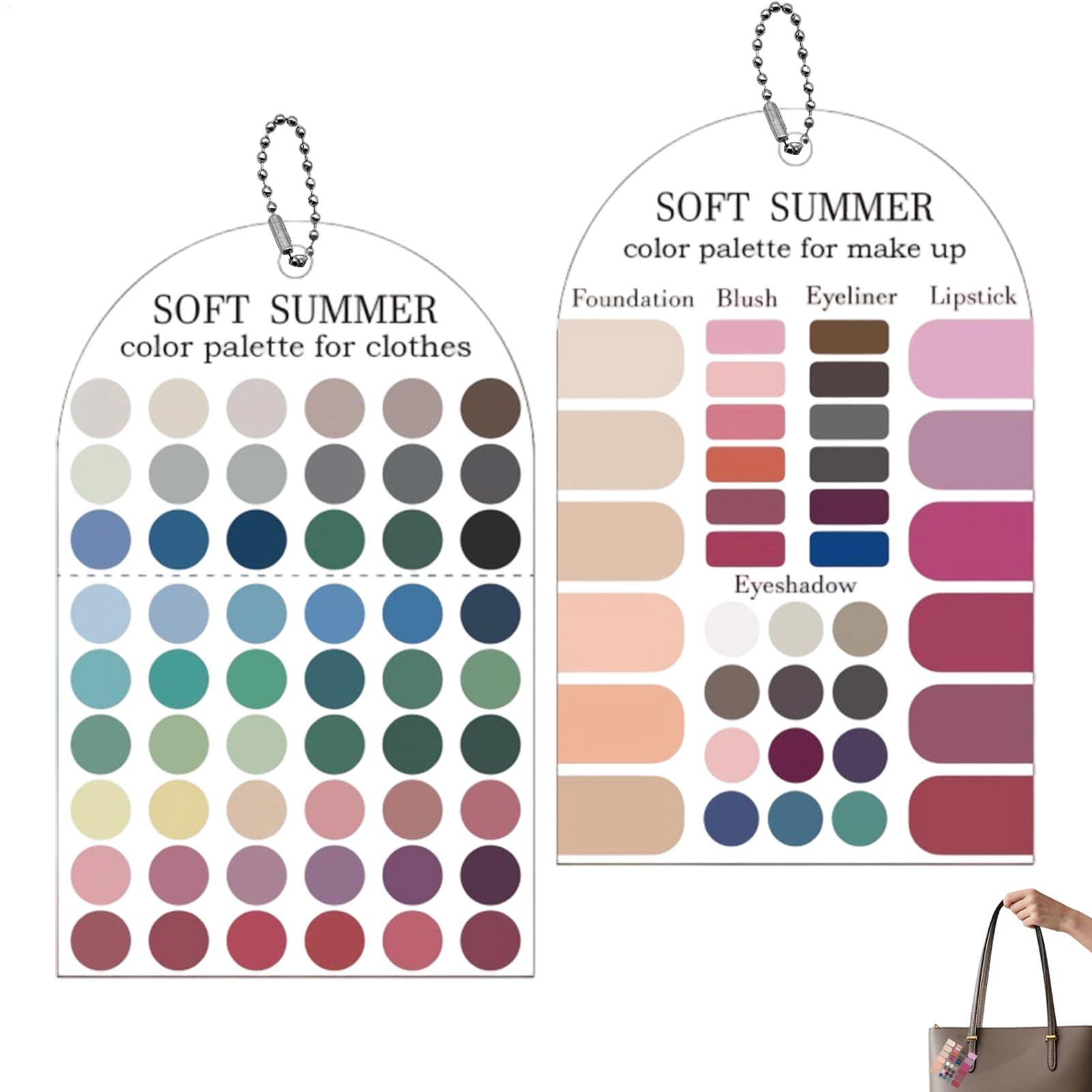 Summer Clothing Palette - 2 tarjetas de paleta de colores