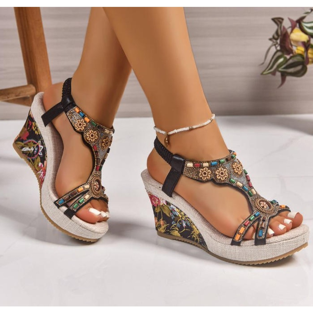 Summer Clothing Petite - Sandalias de Plataforma con Cuña de