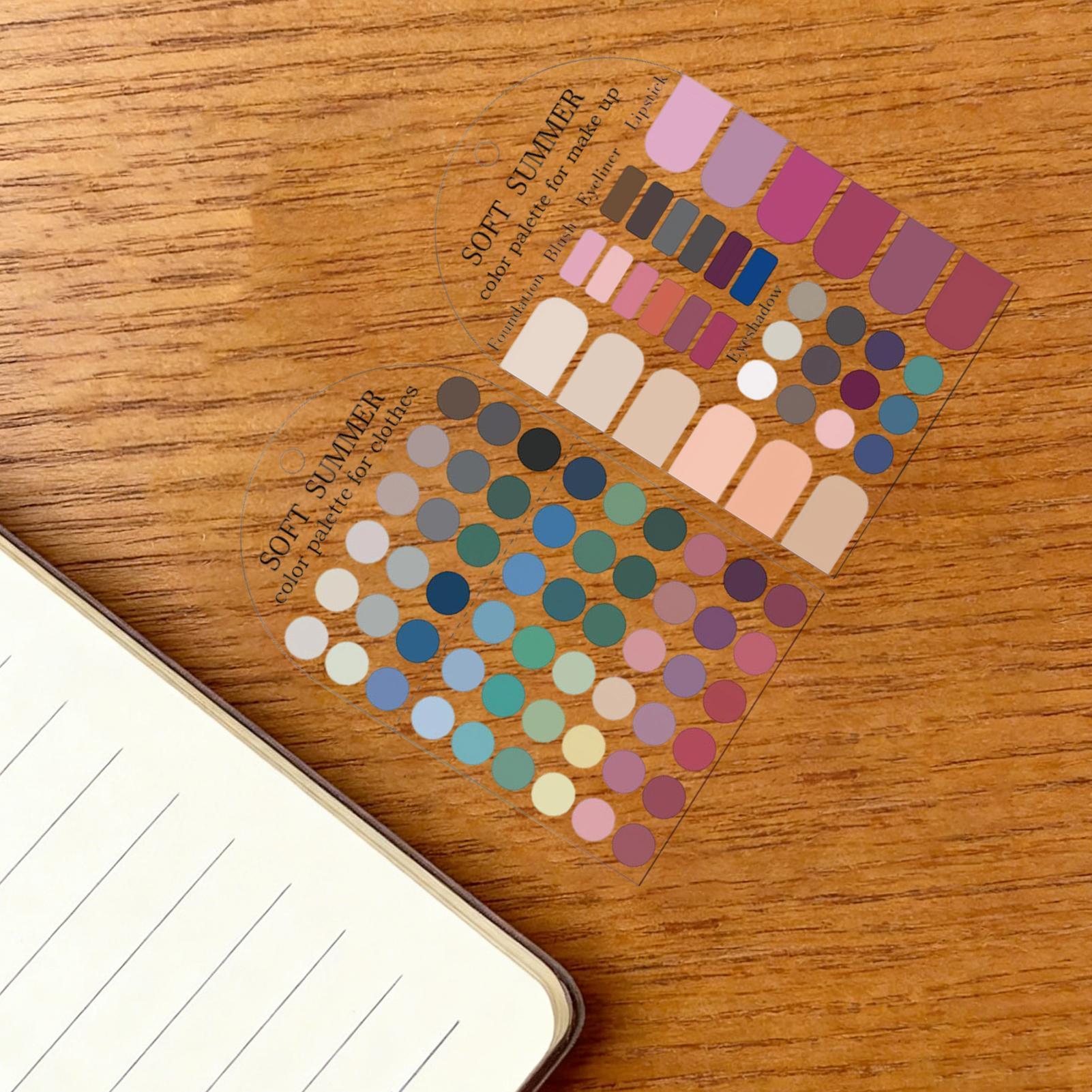 Summer Clothing Palette - Paquete de 2 tarjetas de colores