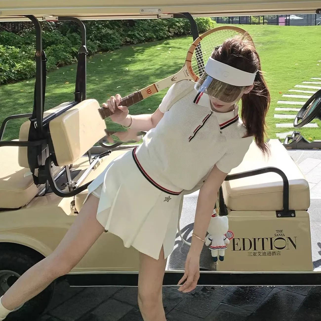 Summer Golf Clothing - Conjunto de Falda y Top de