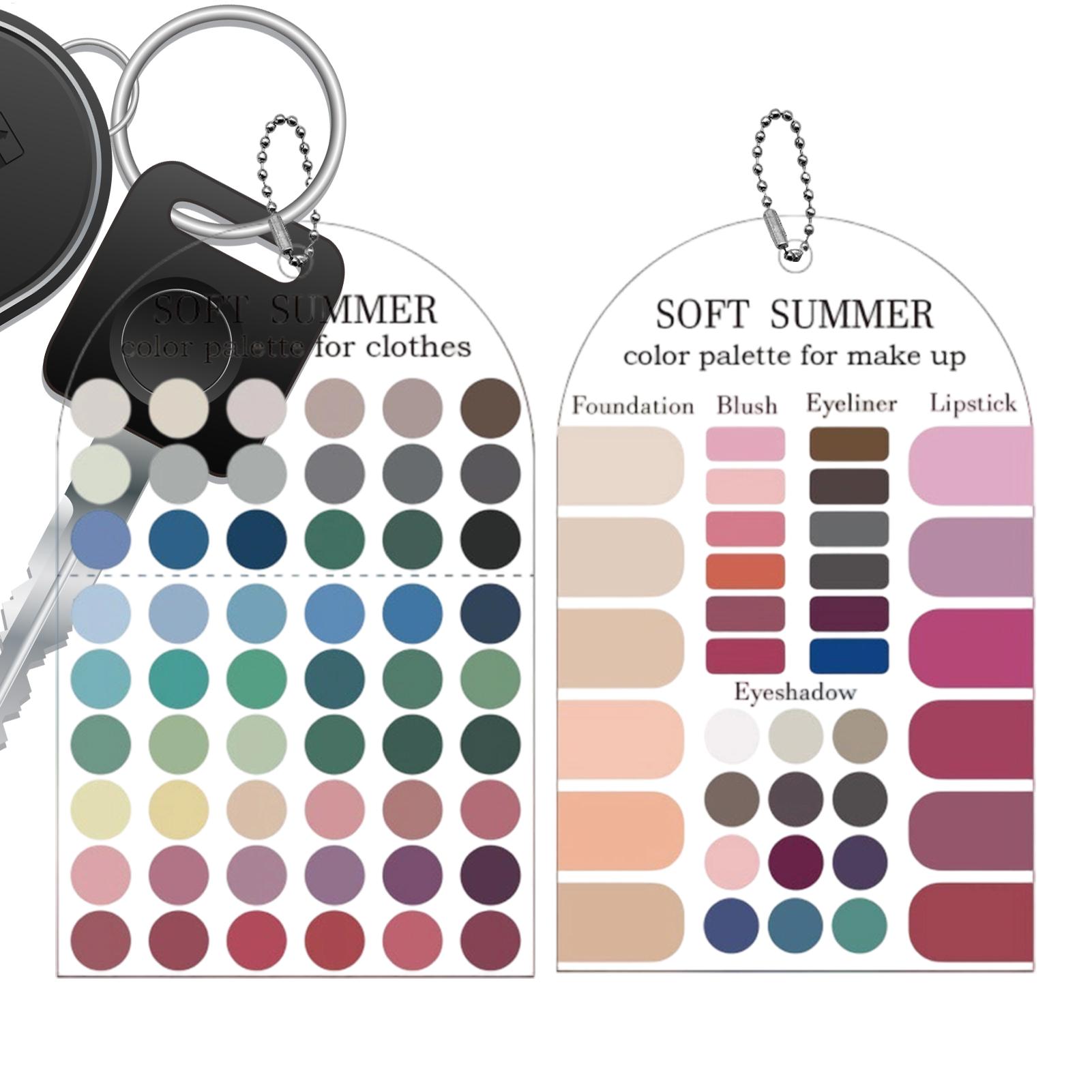 Summer Clothing Palette - Tarjetas de Paleta de Colores de