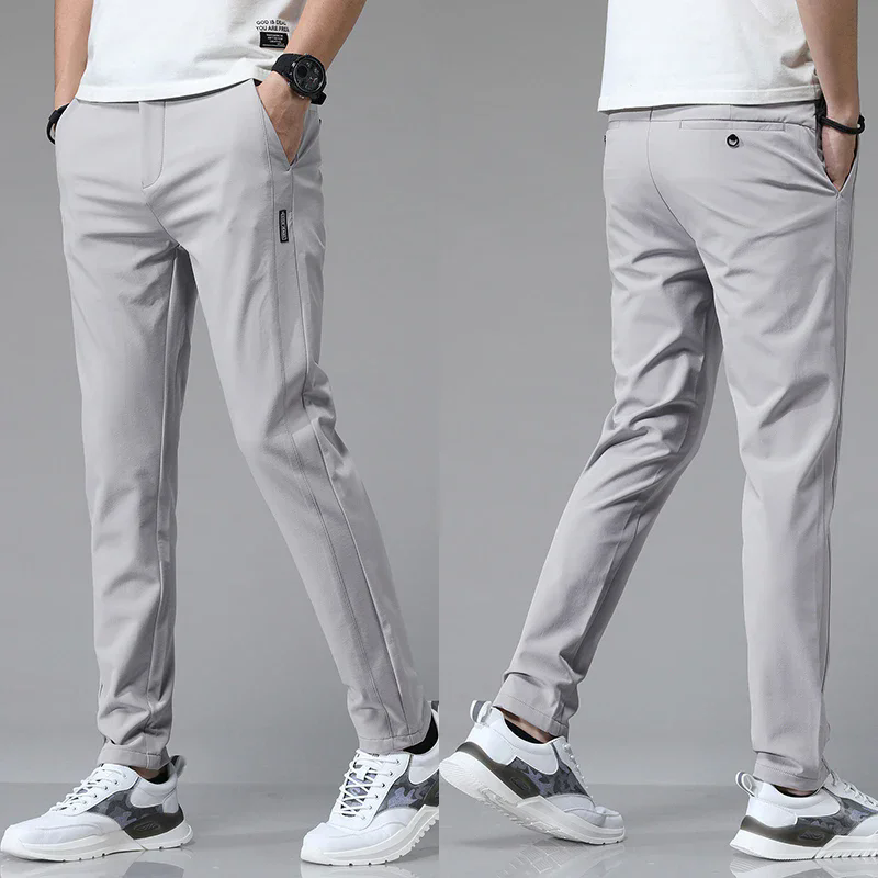Summer Golf Clothing - Pantalones informales rectos ajustados elásticos ultrafinos