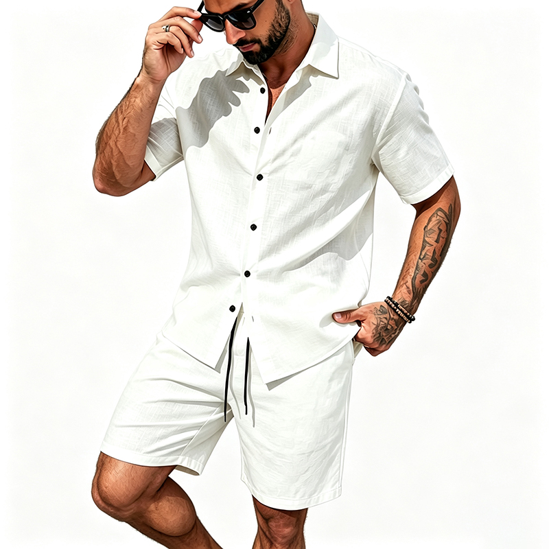 Conjunto de Dos Piezas de Lino - Summer Clothing Sets reseña y precio