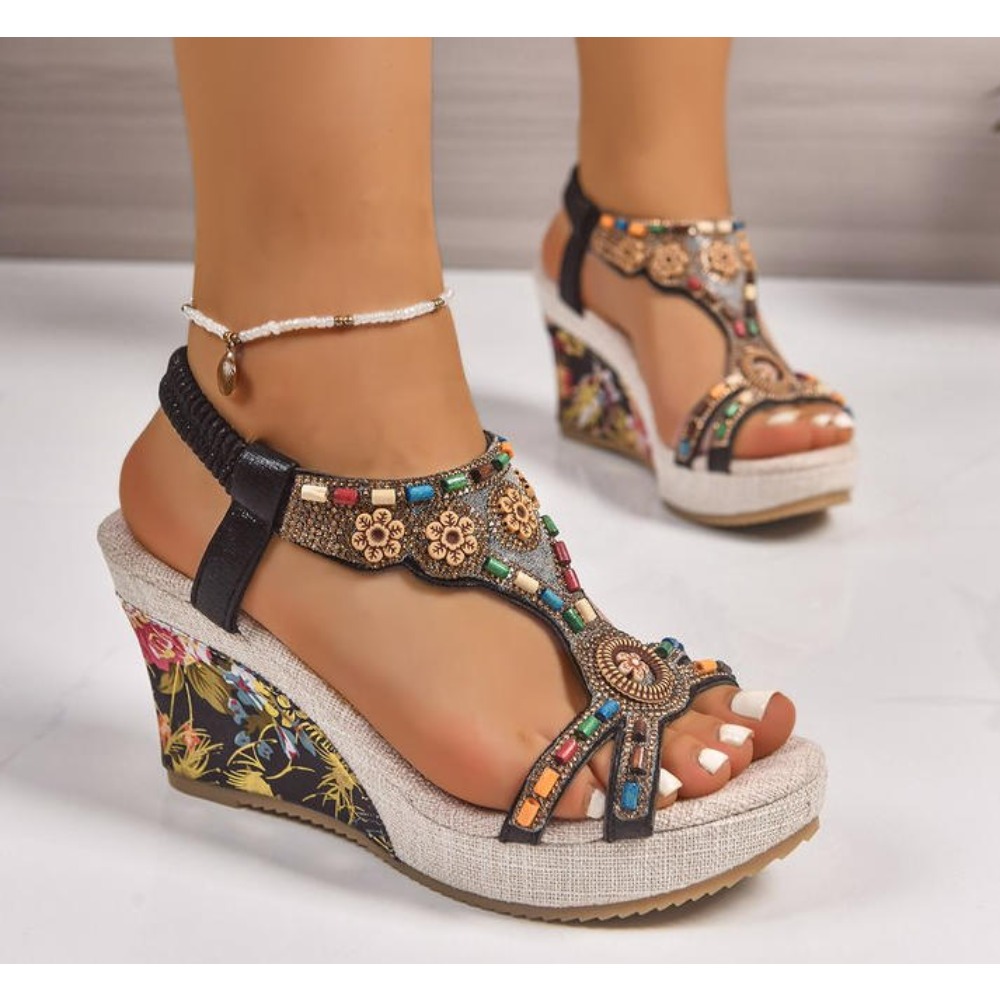 Sandalias de Plataforma con Cu - Summer Clothing Petite reseña y precio