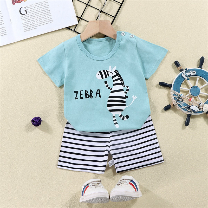 Camisetas de algodón + Pantalo - Summer Clothing Newborn reseña y precio