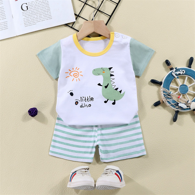 Camisetas de algodón + Pantalo - Summer Clothing Newborn reseña y precio