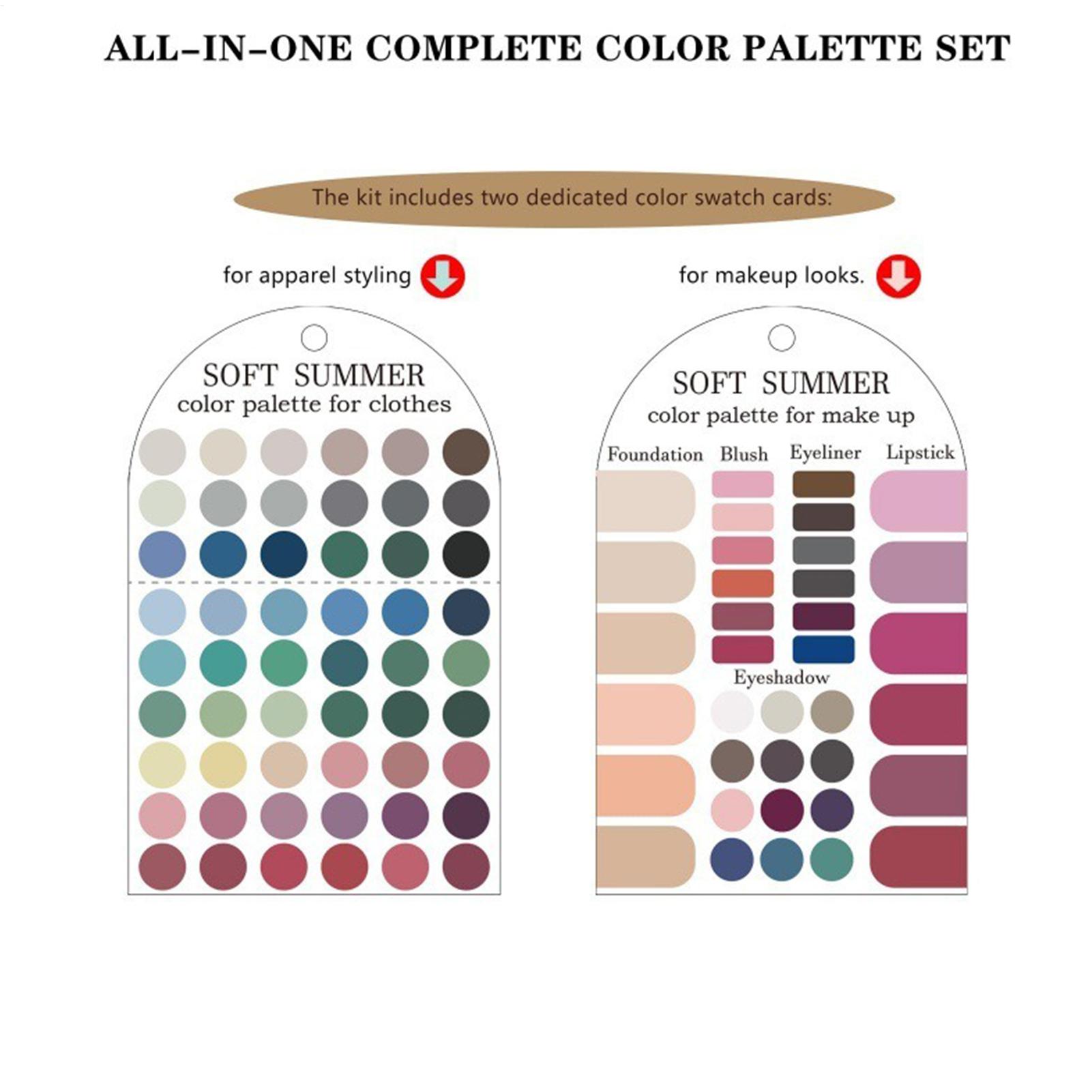 Paquete de 2 tarjetas de color - Summer Clothing Palette reseña y precio