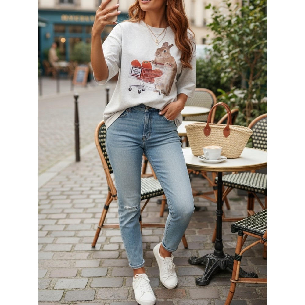 Camiseta para mujer con estamp - Summer Clothing Must Haves reseña y precio