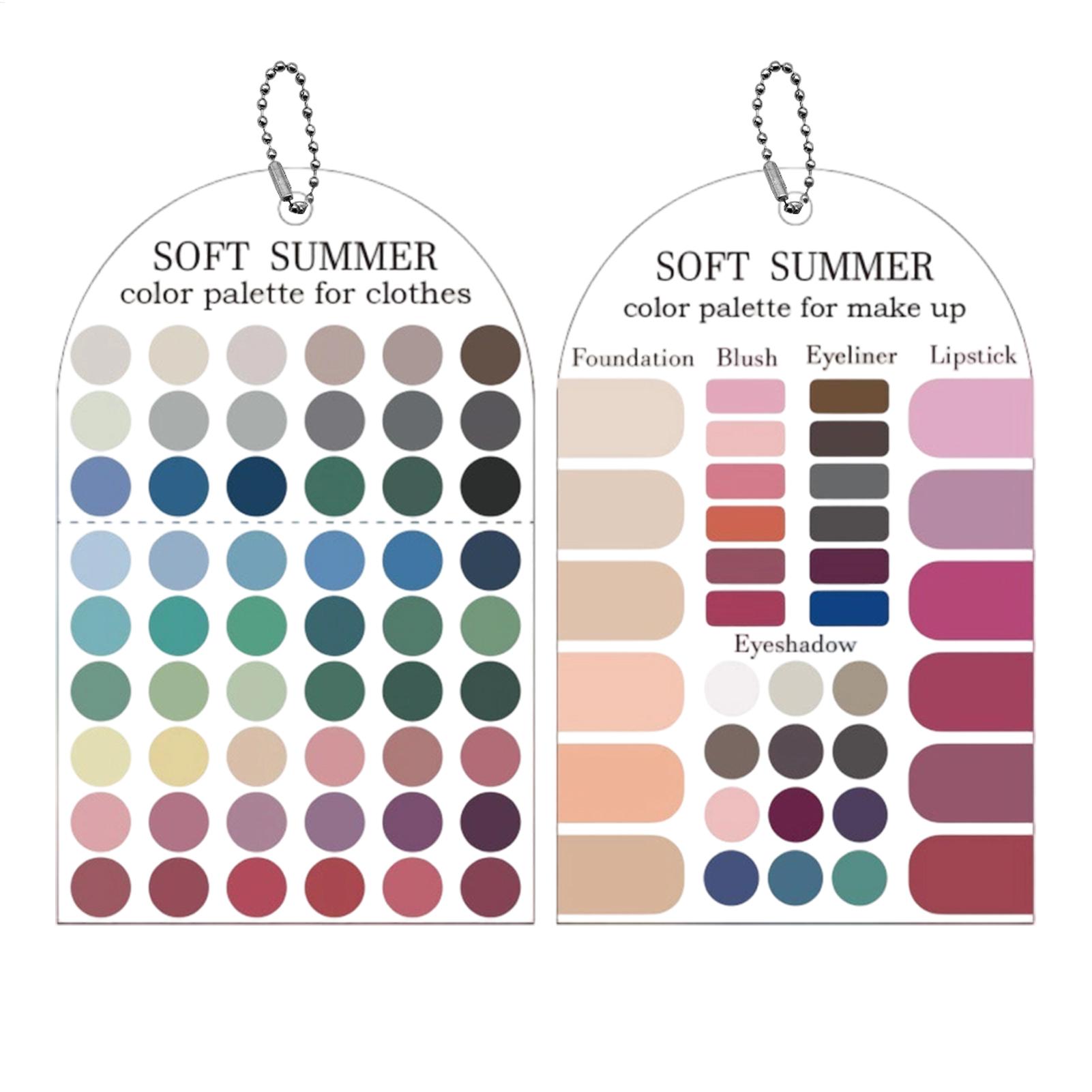 2 Tarjetas de Muestra de Color - Summer Clothing Palette reseña y precio