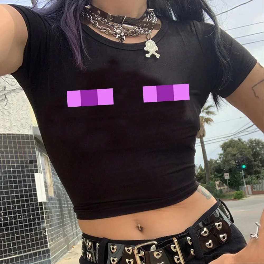 Camiseta corta Y2k para mujer, - Summer Clothing Petite reseña y precio