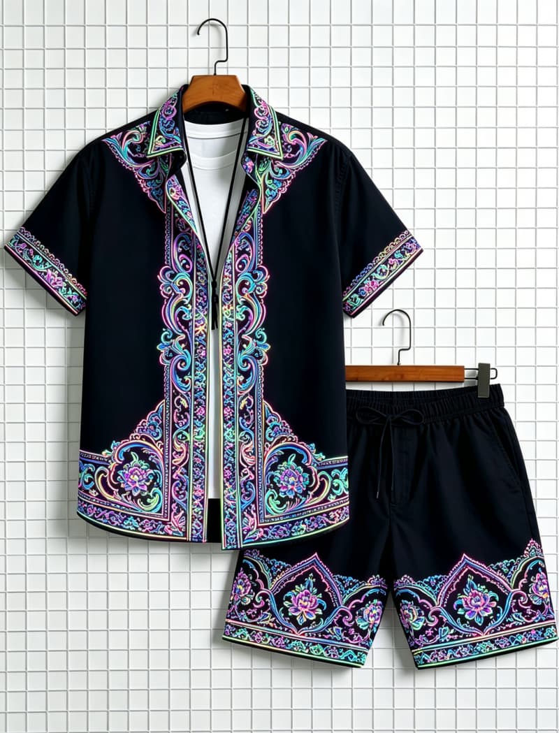 Conjunto de camisa de manga co - Summer Clothing Haul reseña y precio